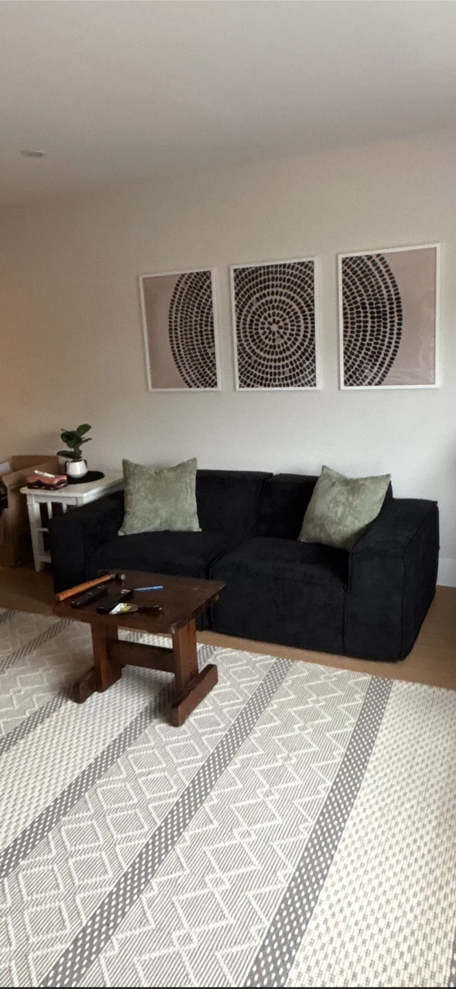 Black Modern Sofa - photo 2