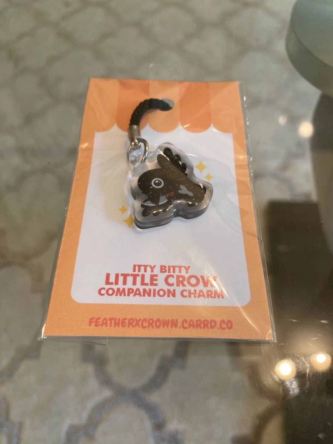 FeatherxCrown Itty Bitty Little Knife Crow Companion Charm