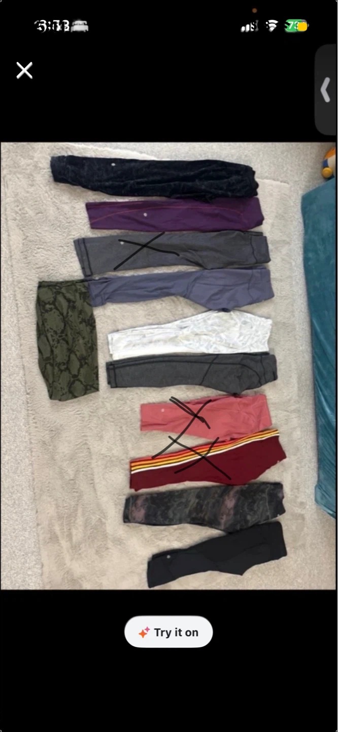 8 Lululemon Leggings Bundle - Various Colours & Styles