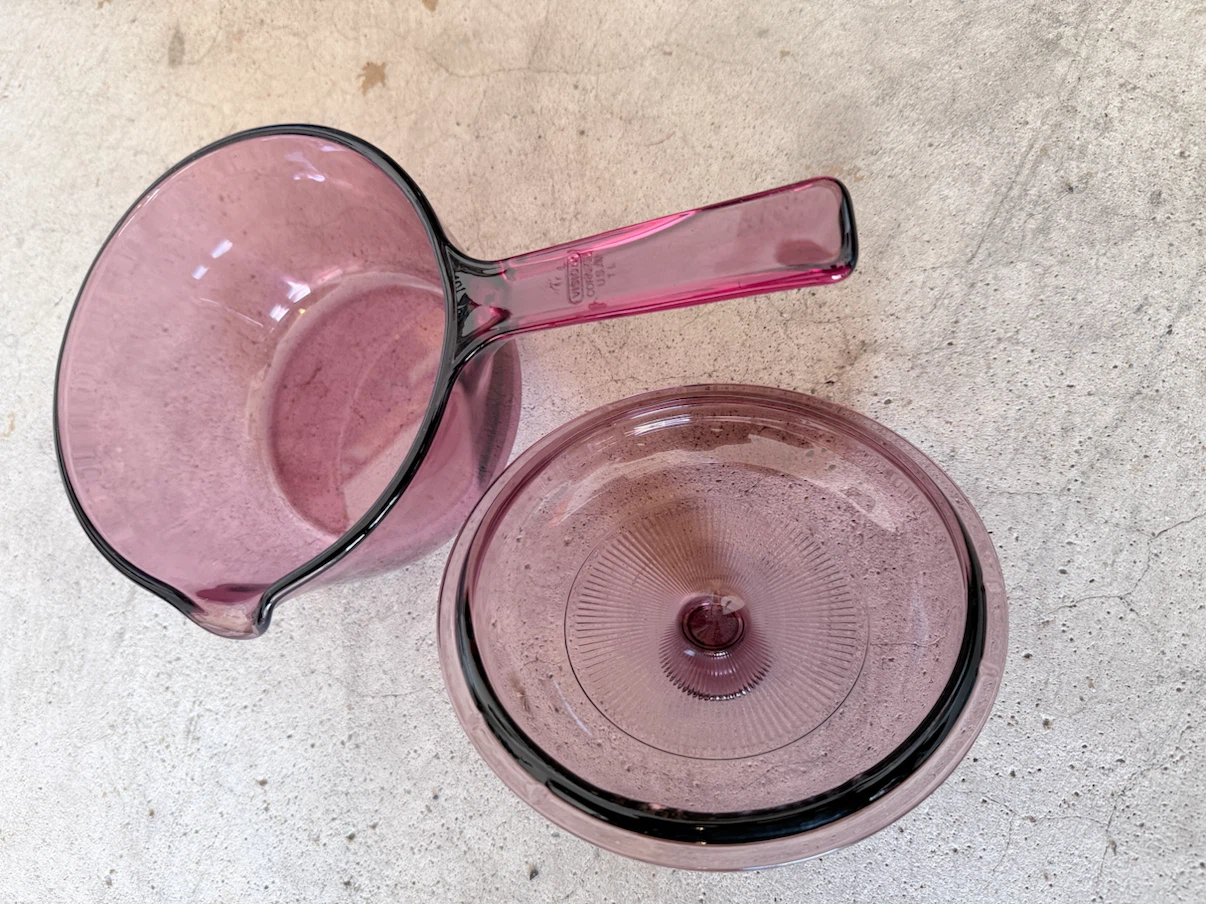 Vintage CorningWare Rose Pink Saucepan with Lid - photo 3