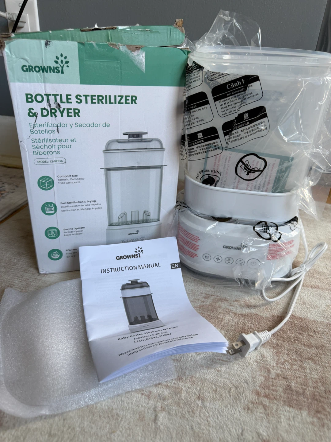 GROWNSY Bottle Sterilizer & Dryer