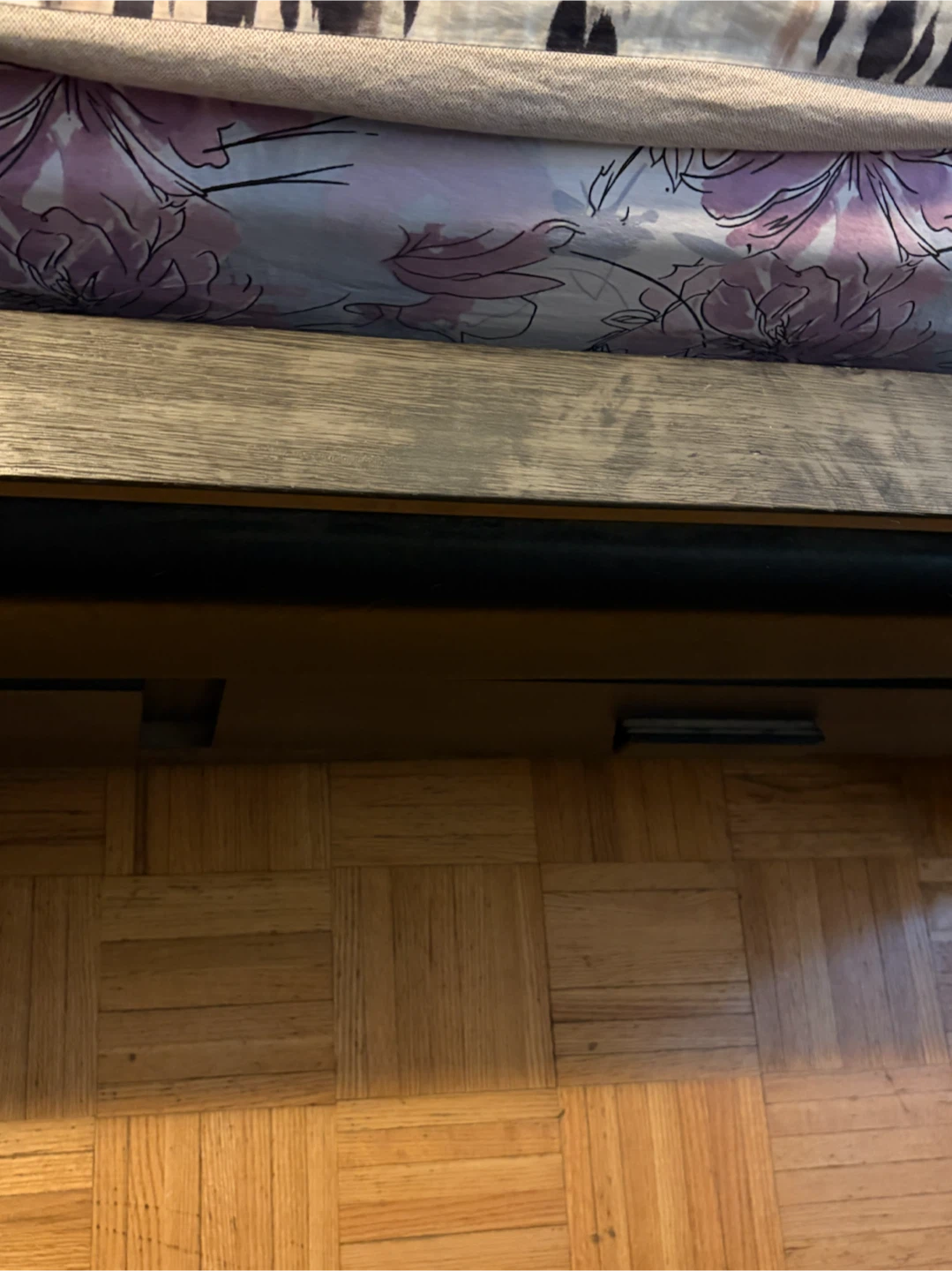 Queen Size Bed Frame with Upholstered Headboard - photo 2