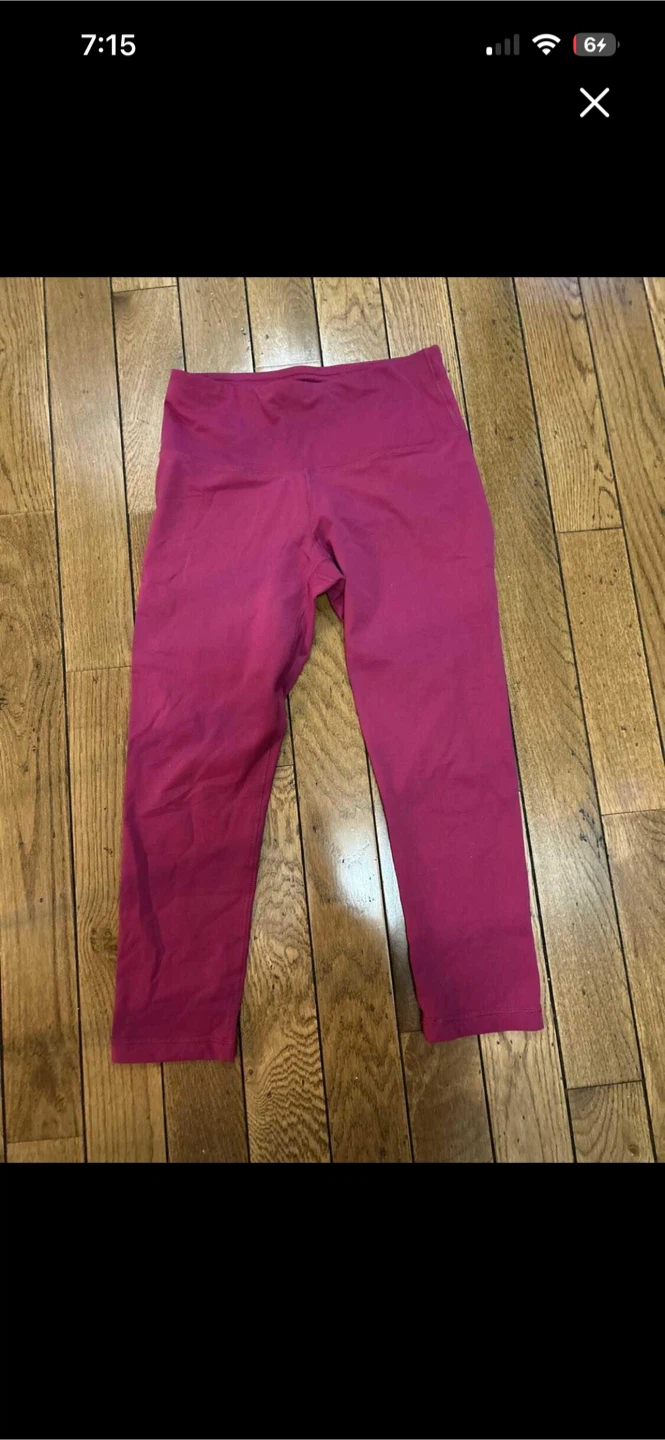 Raspberry yogalicious exercise leggings
