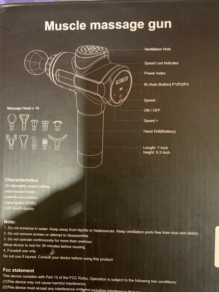 Muscle Massage Gun Deep Tissue Percussion Massager