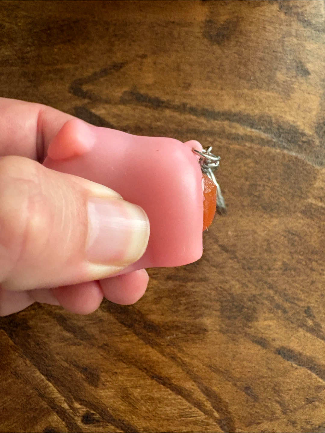Pink Pig Squeeze Keychain - photo 2