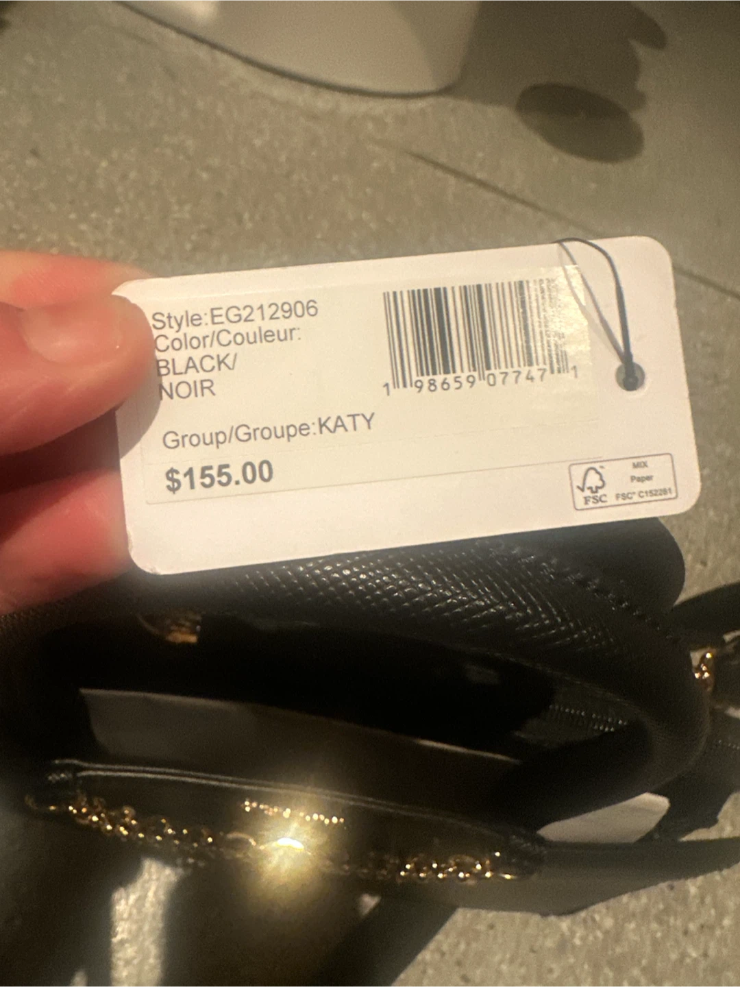 Guess Katy Satchel Bag - Black - photo 2