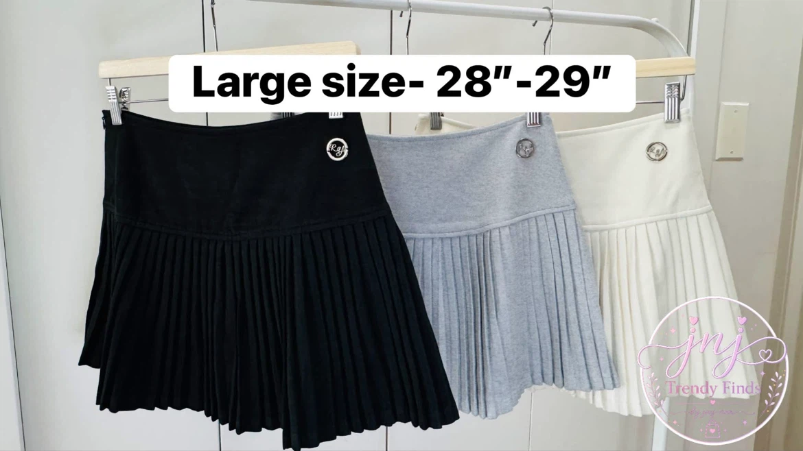 Pleated Mini Skirt - Black - photo 4