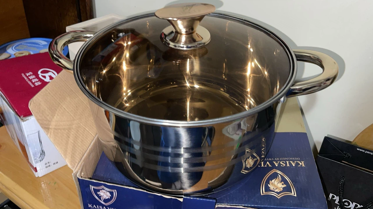 Brand New Kaisa Villa Large Stainless Steel Casserole Pot (6.5L)