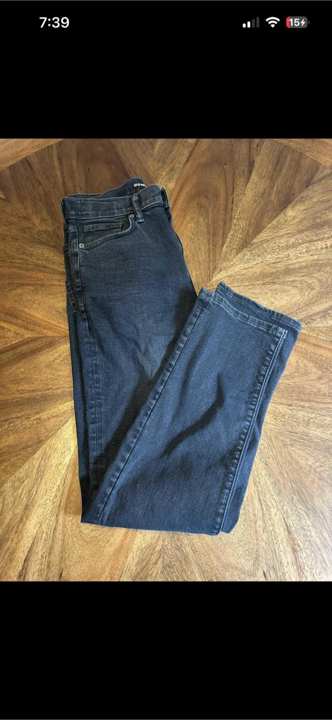 Old Navy black jeans - youth/teen Large 16