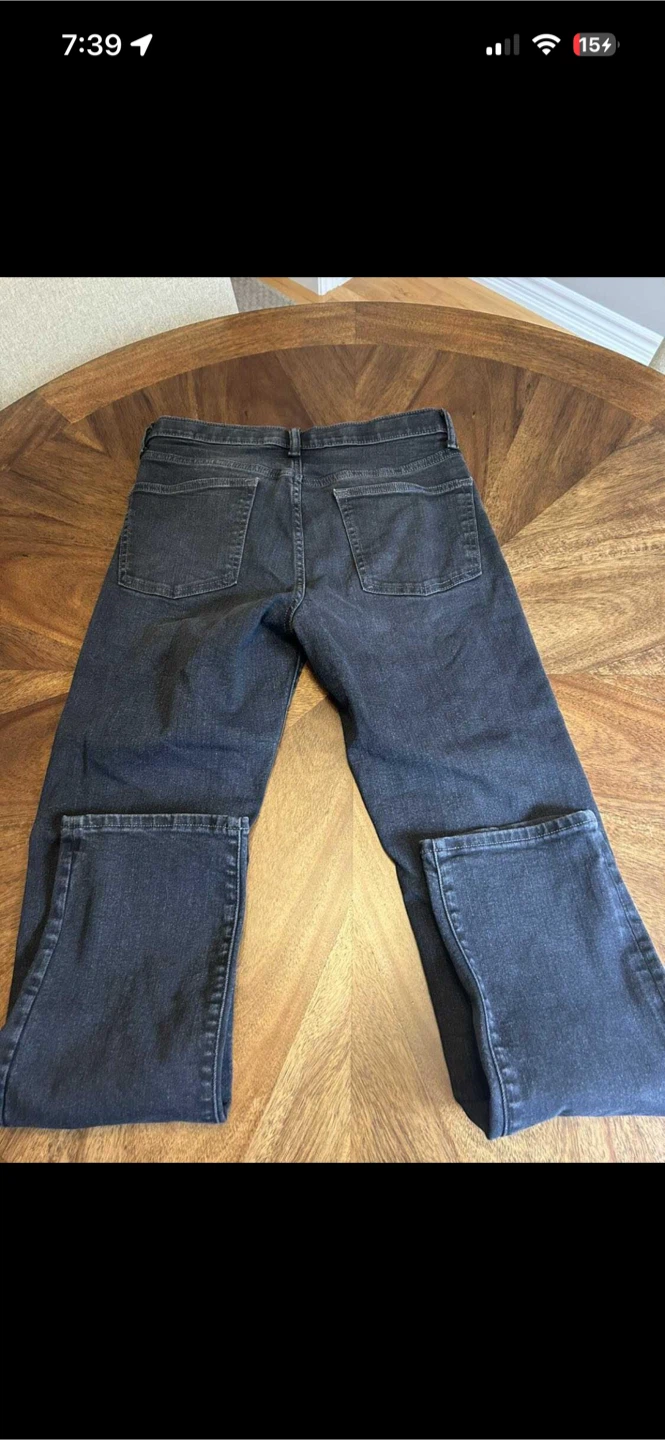Old Navy black jeans - youth/teen Large 16 - photo 2