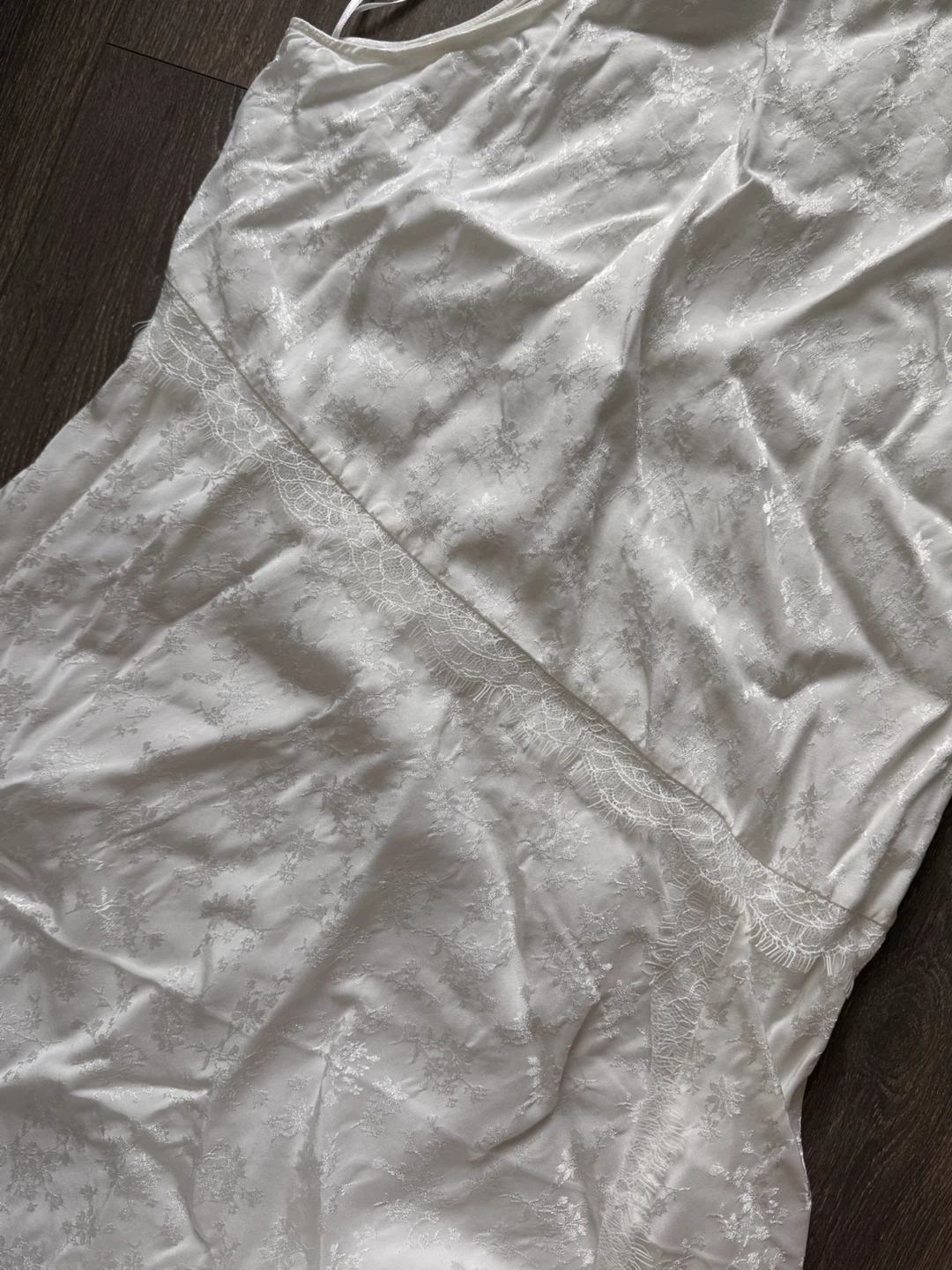 Zara White Lace Trimmed Dress - photo 3