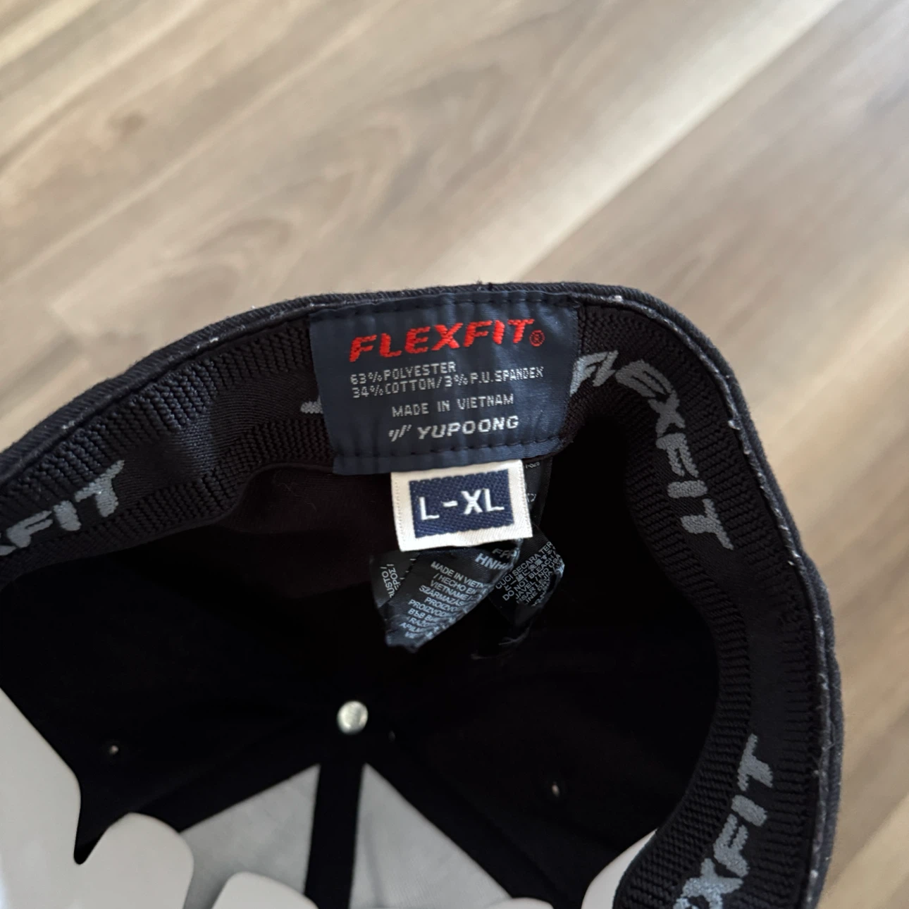 Hurley Flexfit Baseball Hat Mens L-XL Black Embroidered Logo - photo 4