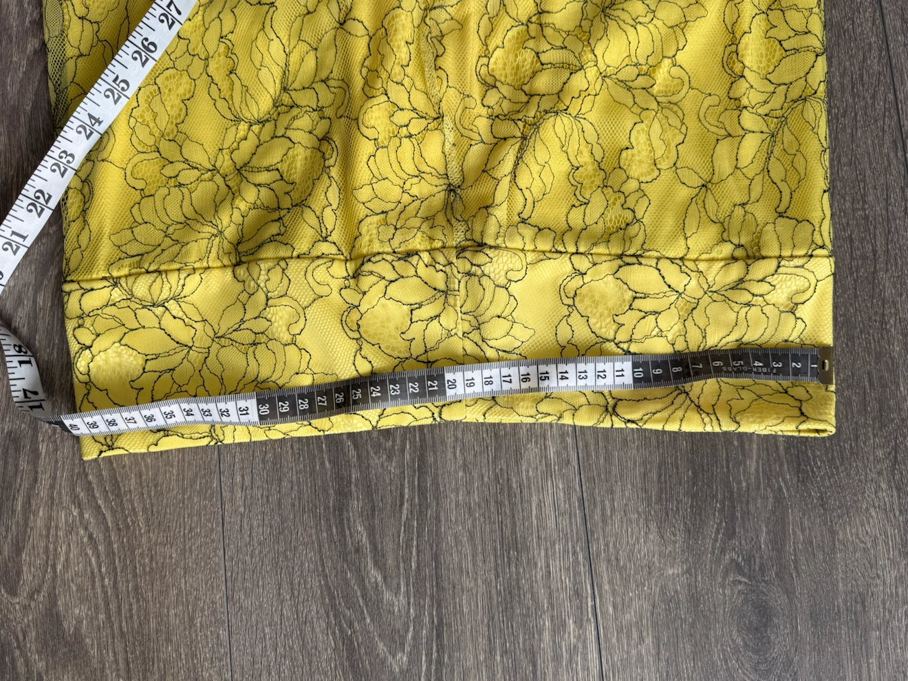Zara Yellow Lace Skirt Size L - photo 3