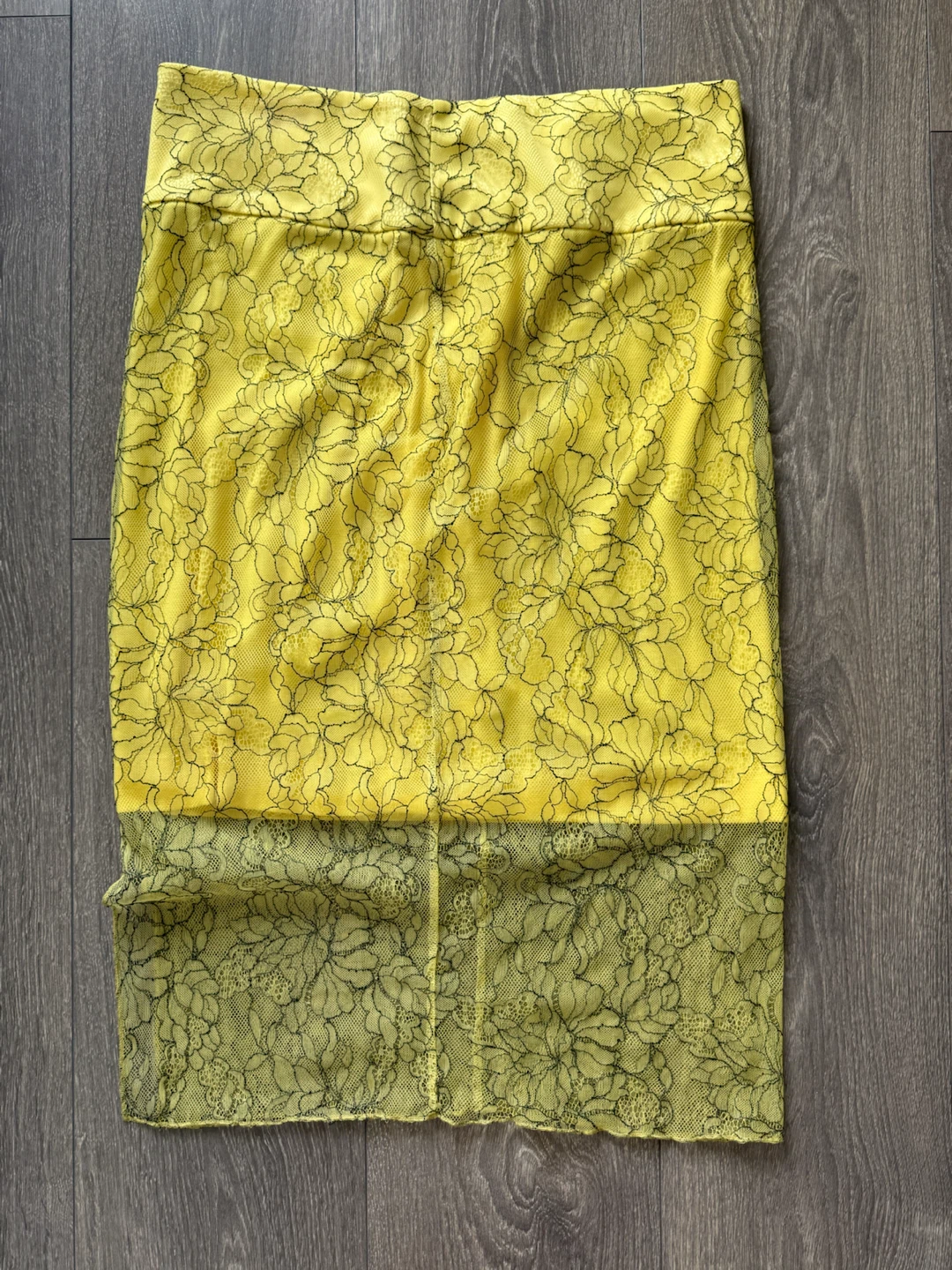 Zara Yellow Lace Skirt Size L - photo 4
