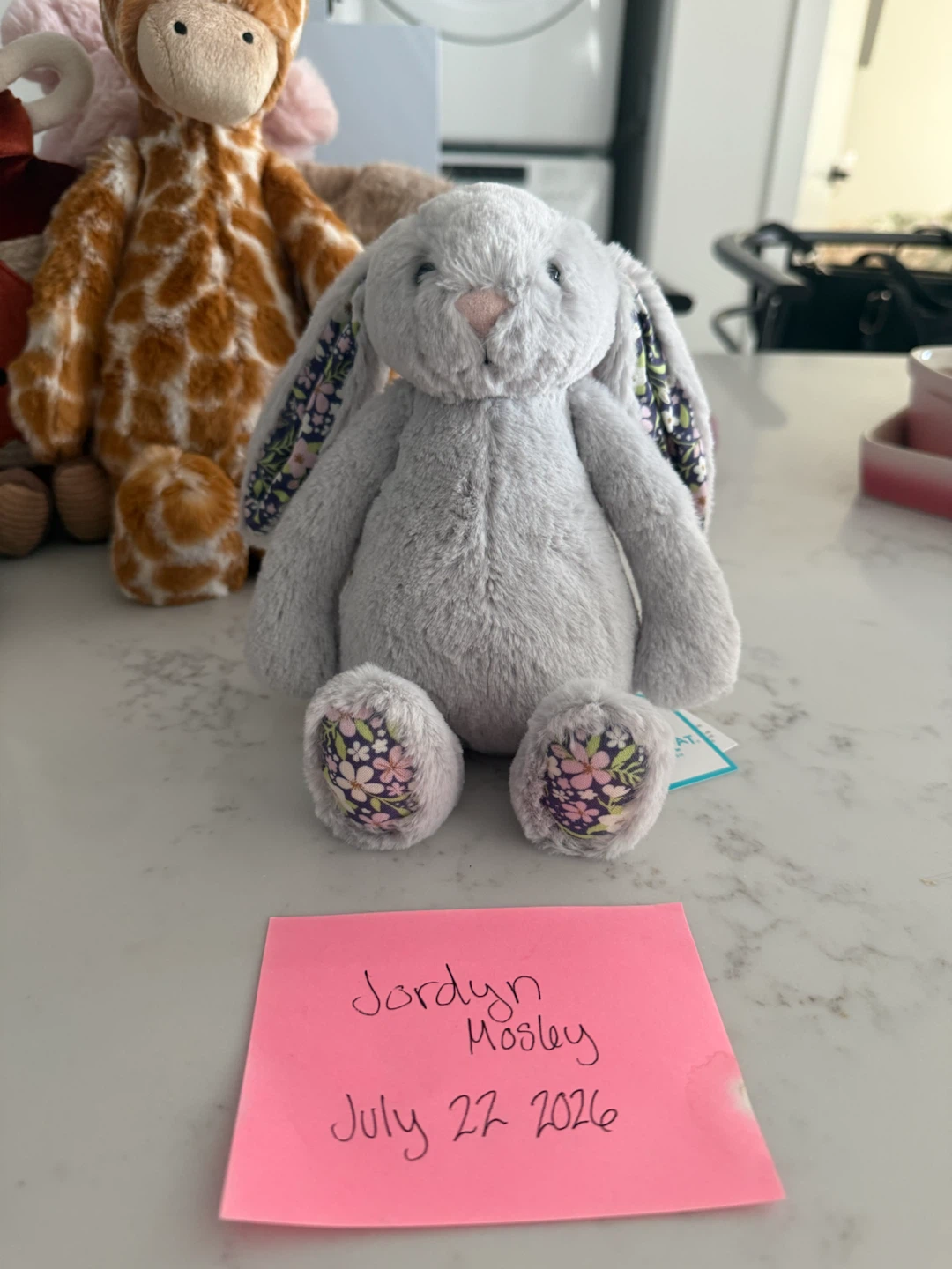 Jellycat Little Bashful Silver Bloom Bunny