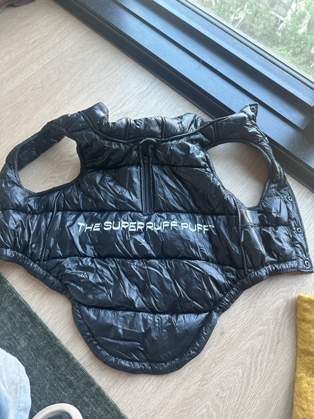 The Super Ruff Puff Black Dog Vest