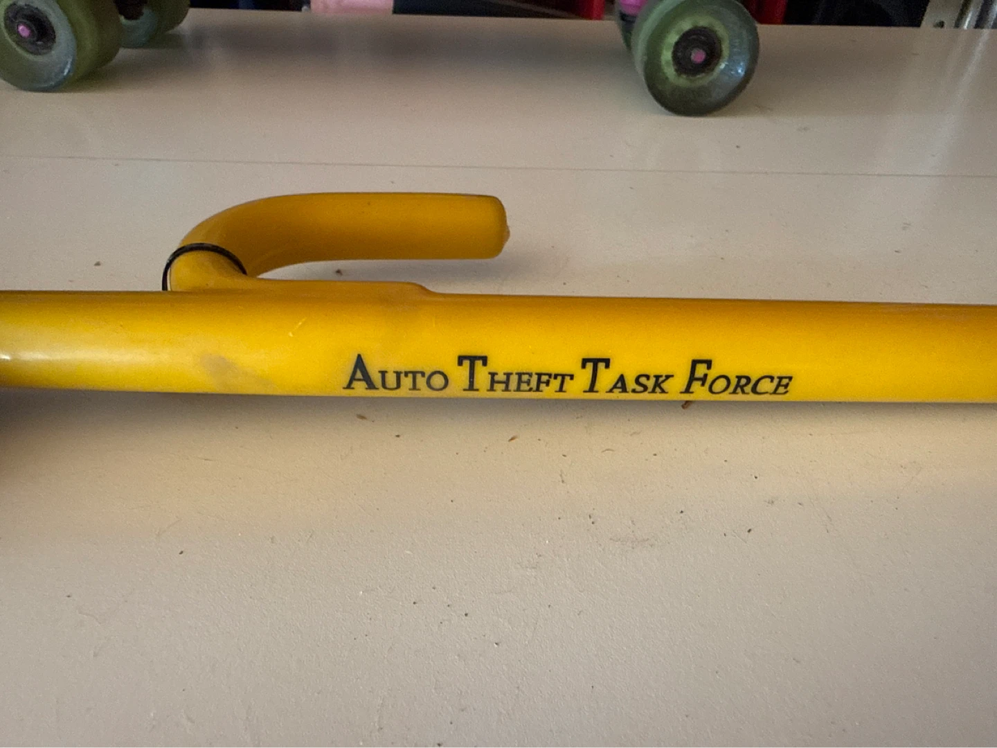 Yellow Auto Theft Task Force Steering Wheel Lock - photo 2