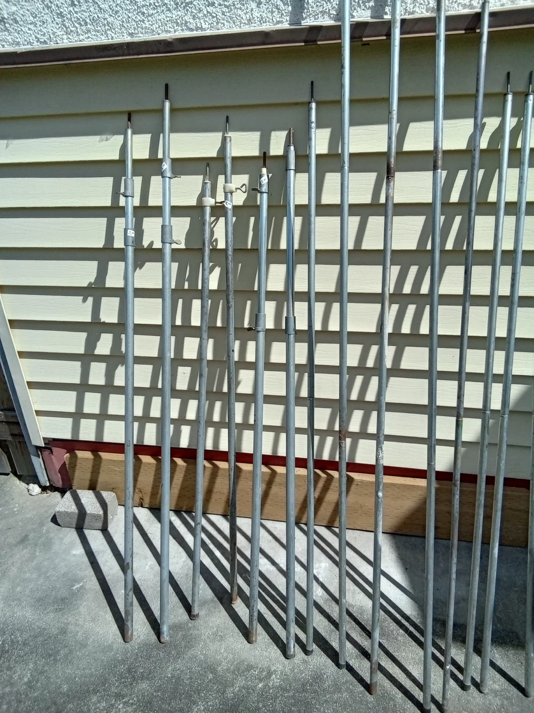 Assorted Telescopic Metal Poles