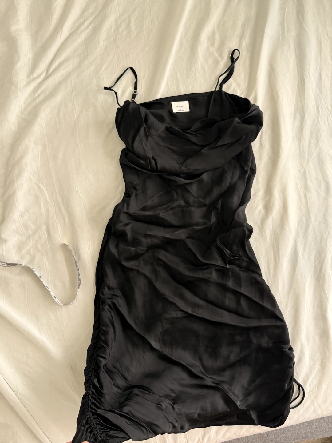 Wilfred Black Slip Dress