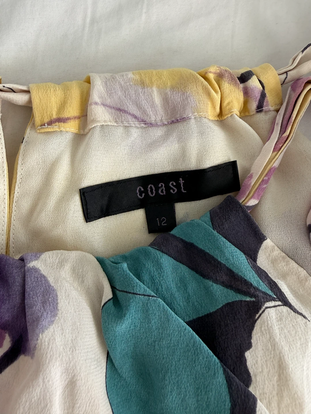 Coast Floral Silk Halter Top - Size 12 - photo 3