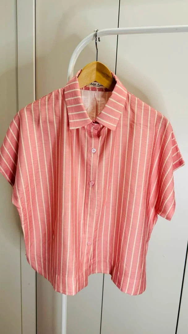Striped Short Sleeve Button-Up Shirts (Various Colours) - photo 2