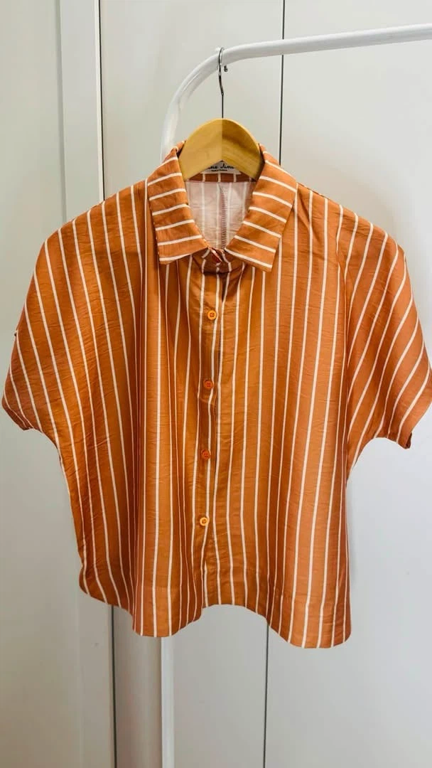 Striped Short Sleeve Button-Up Shirts (Various Colours) - photo 4