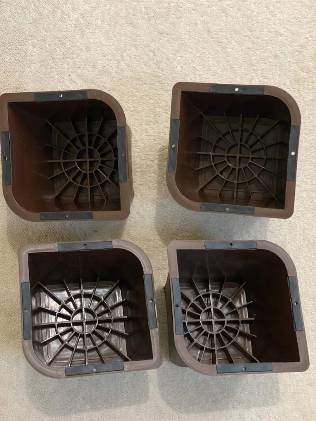 Set of 4 Brown Corner Furniture Risers - photo 2