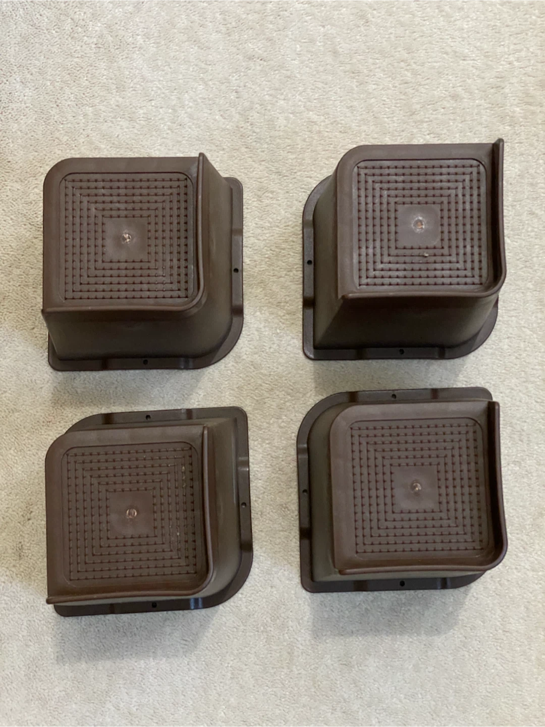 Set of 4 Brown Corner Furniture Risers - photo 3