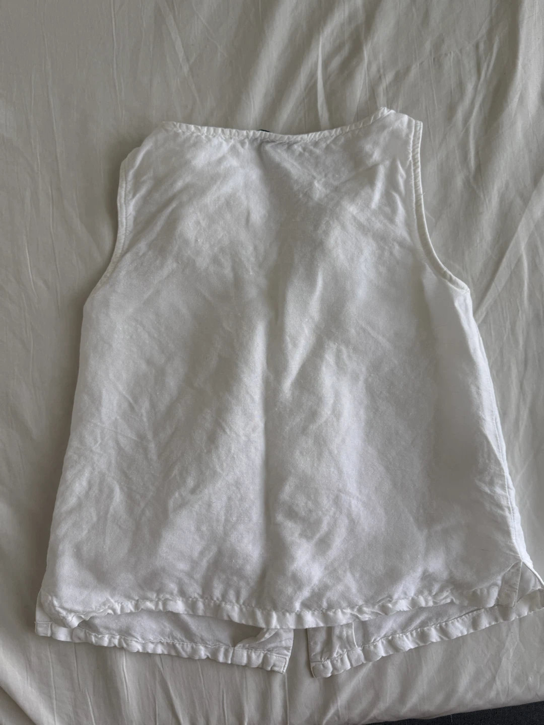 MNG Basics White Button-Up Vest - photo 2