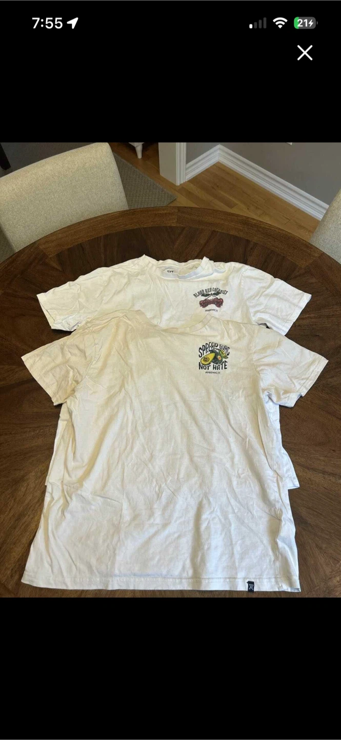 2 Arsenic tshirts- medium