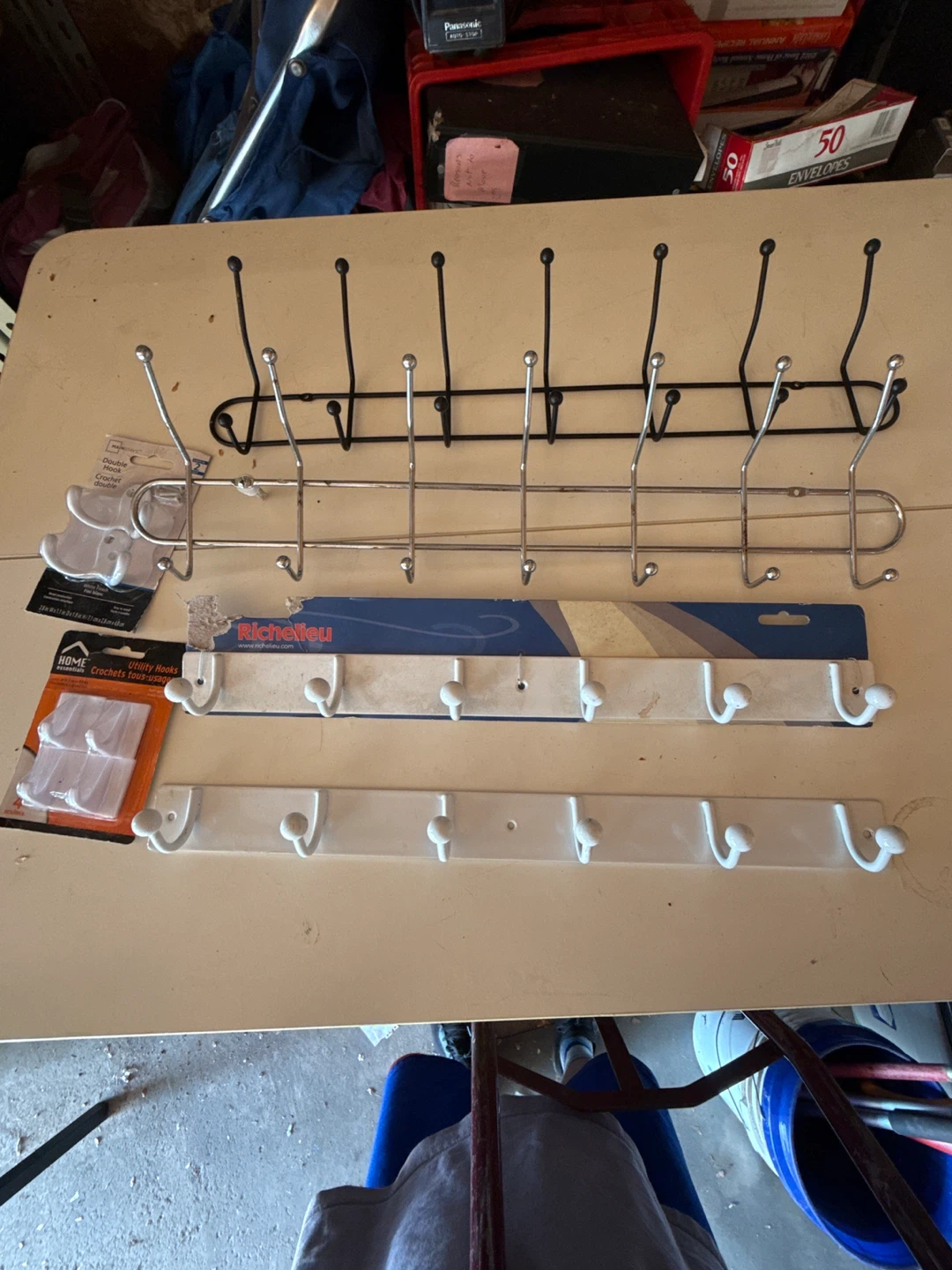 Bundle of 4 Wall Mounted Coat Hooks