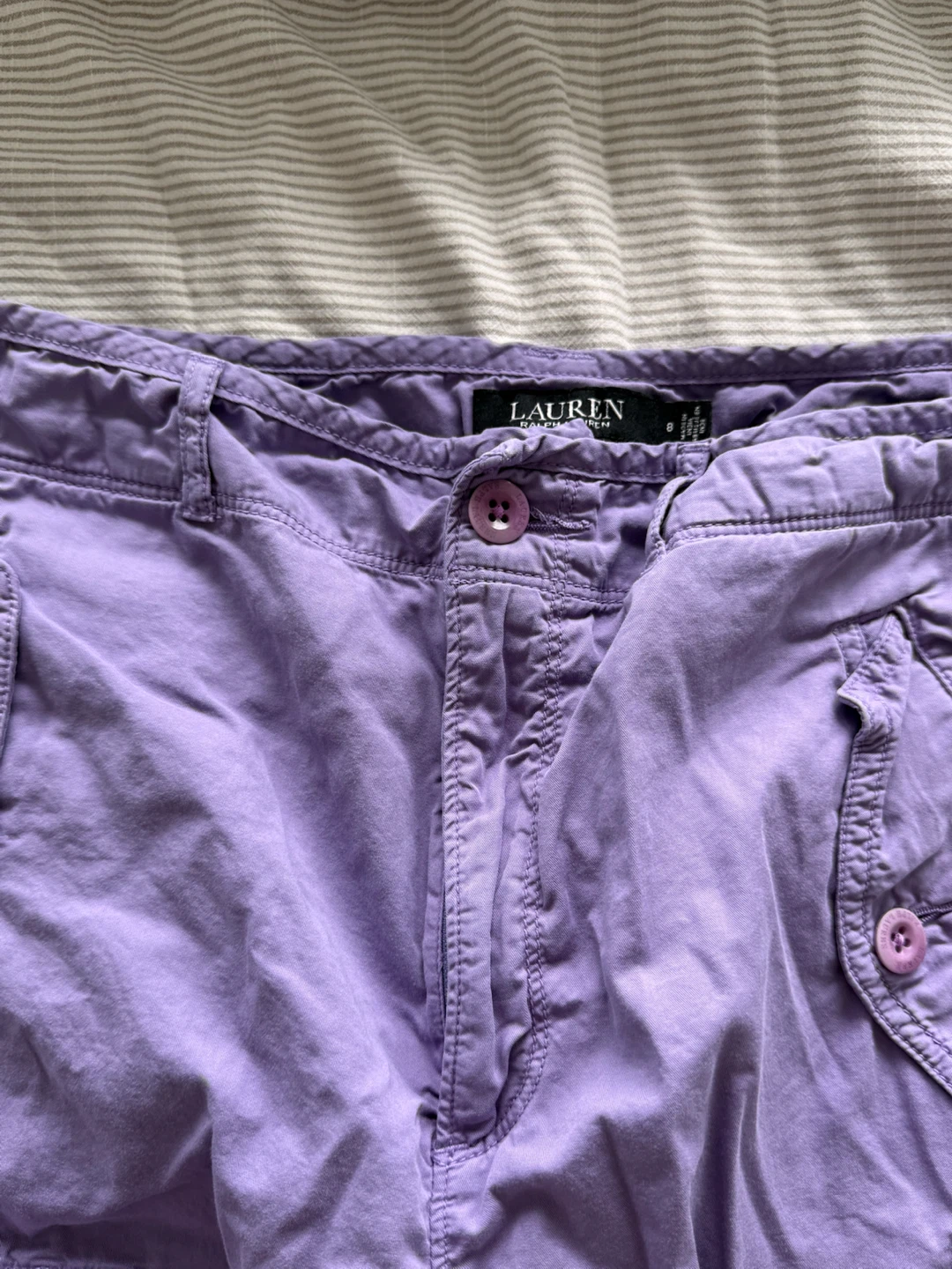 Lauren Ralph Lauren Purple Cargo Pants Size 8 - photo 4