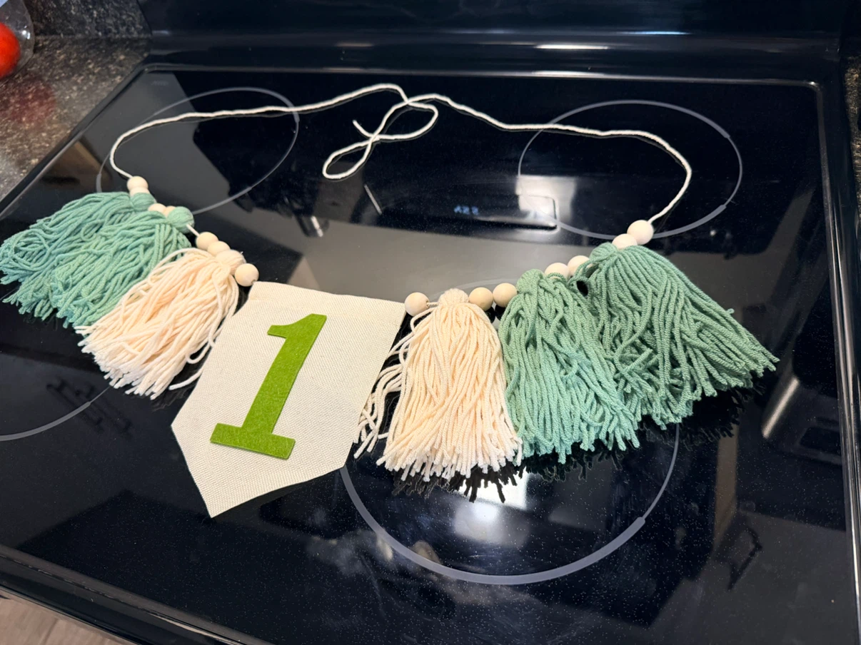 First Birthday Tassel Banner – High Chair or Party Decor - photo 2