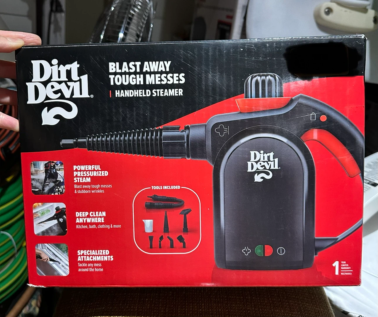 Handheld Steam Cleaner new Open box