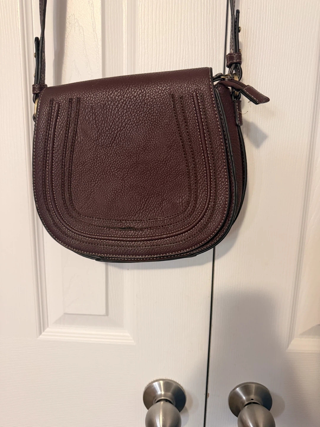 Lily & Ivy Brown Leather Crossbody Purse - photo 2