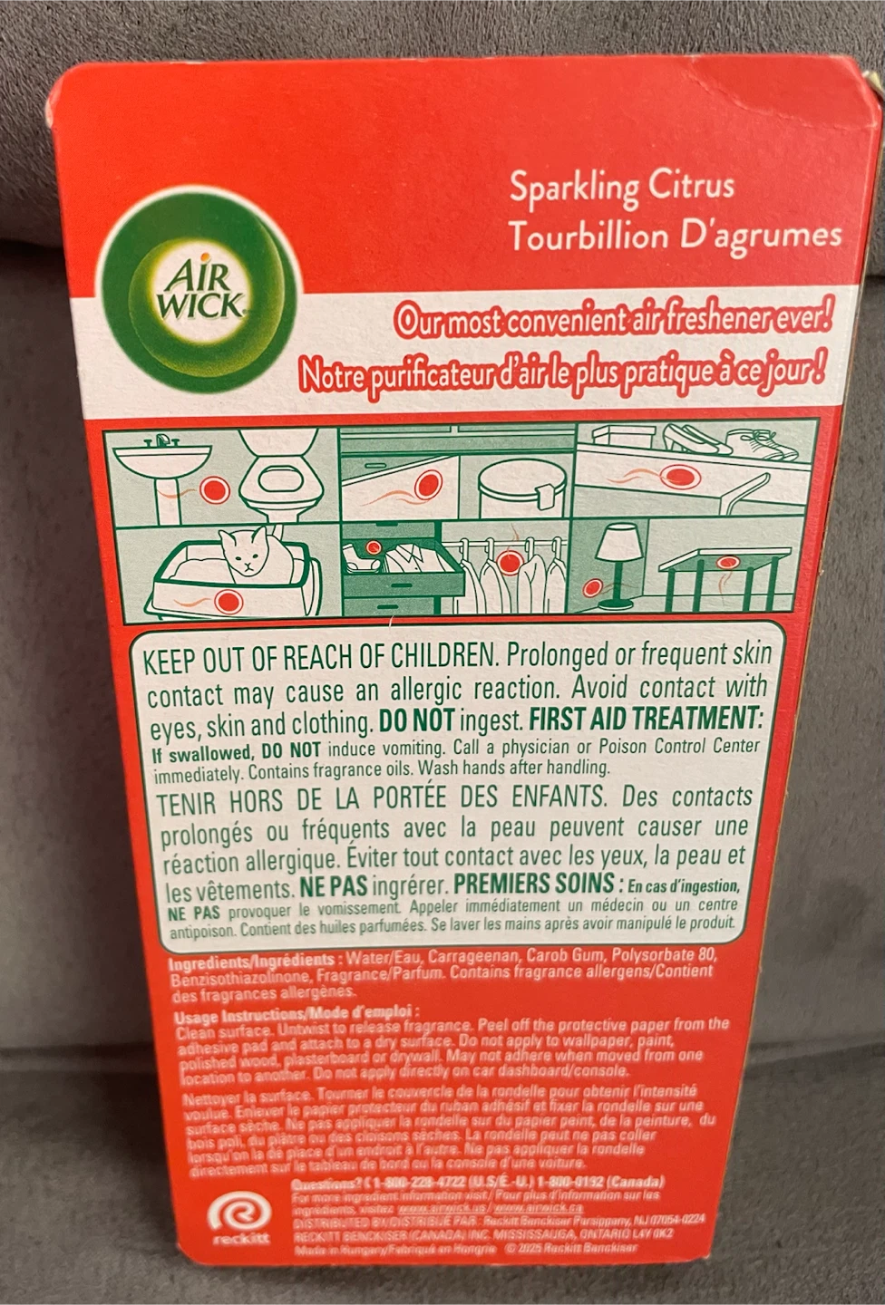 Air Wick Stick Ups Sparkling Citrus Air Freshener - photo 2