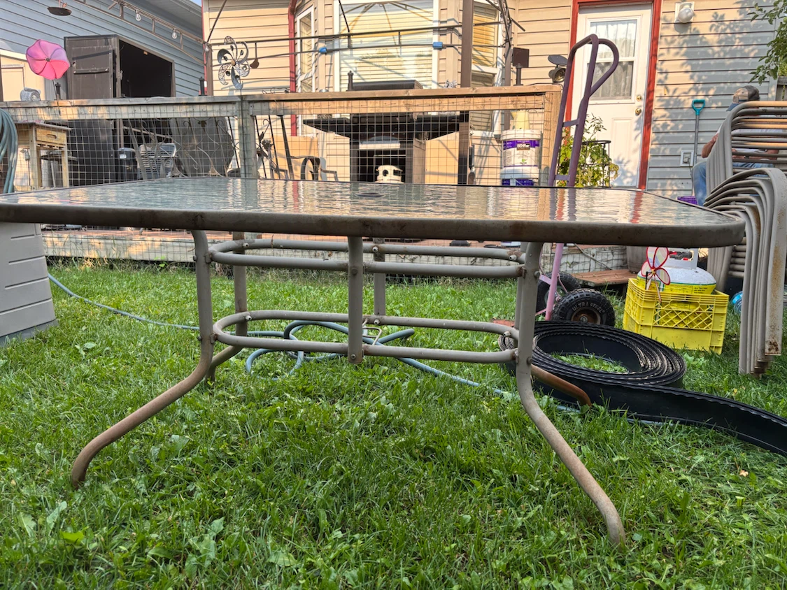 Stackable Metal Patio Chairs (Set of 4) - photo 4