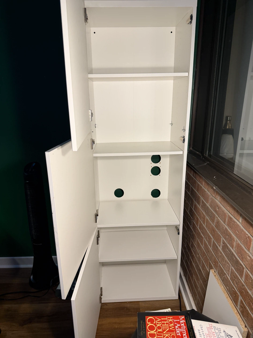 White Storage Cabinet - photo 2