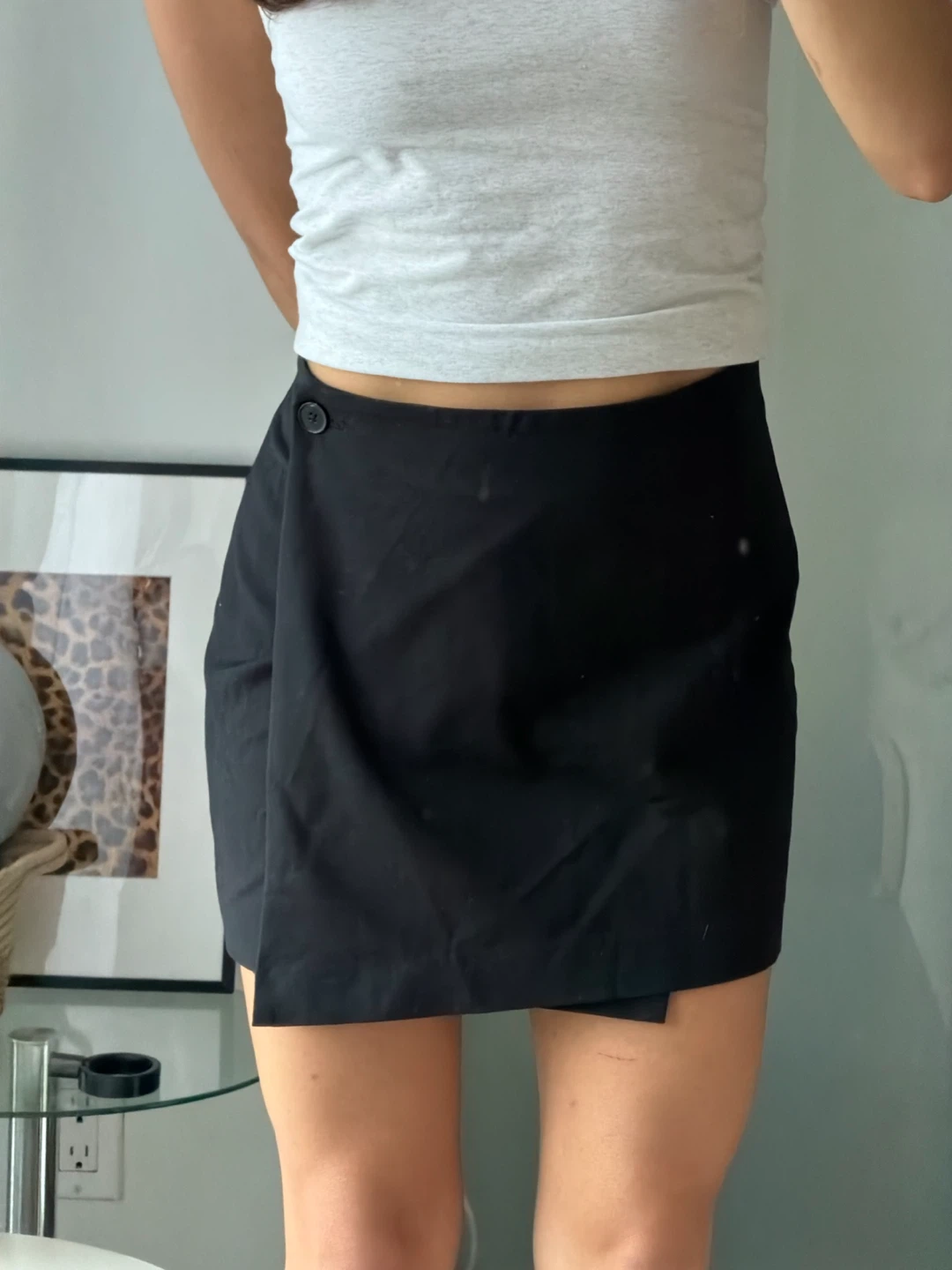 Aritzia black wrap skirt - photo 2