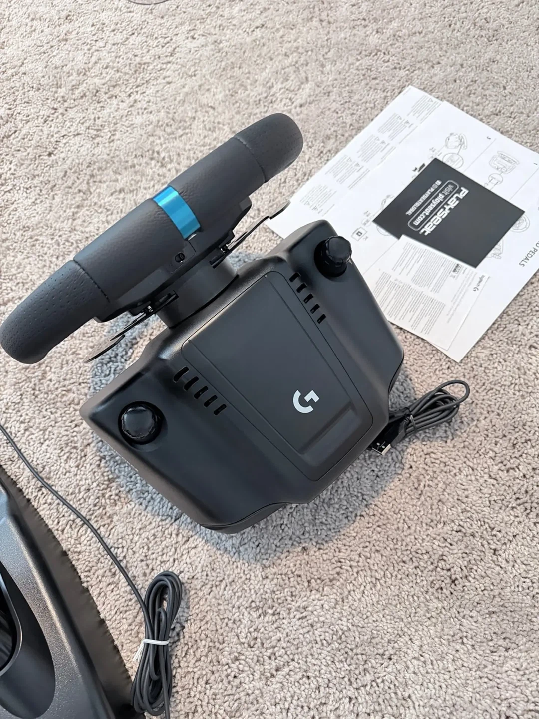 🔥 Logitech G923 Racing Wheel PS5/PS4/PC | Like New - photo 3