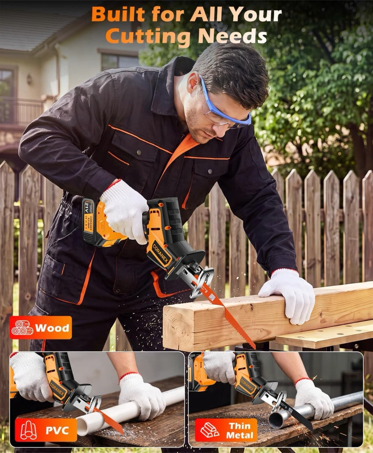 21V Reciprocating Saw Kit with Batteries and Case - photo 5