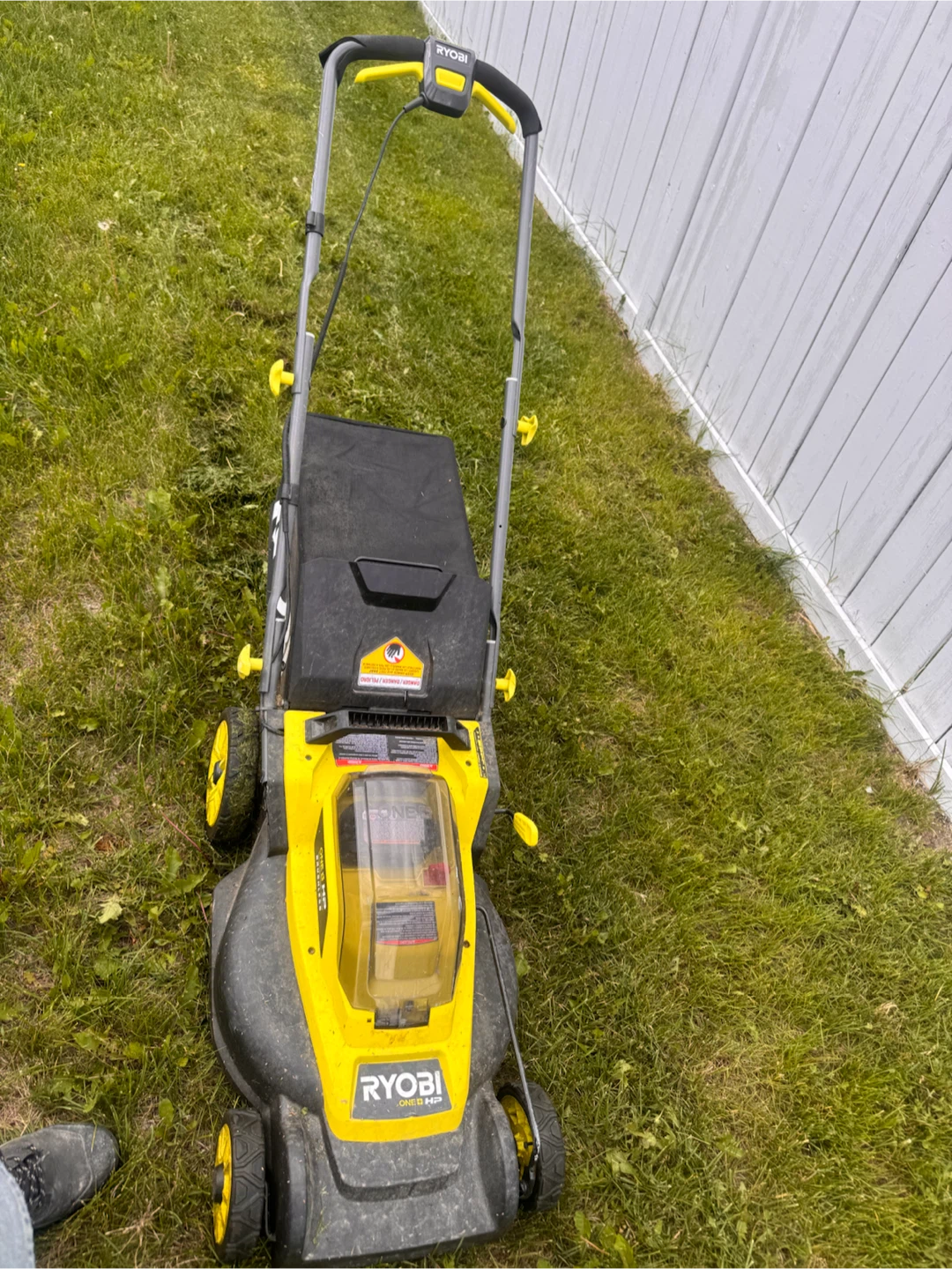 Ryobi Electric Lawn Mower +battery 18v