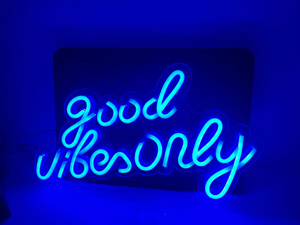 Good Vibes Only Neon Sign