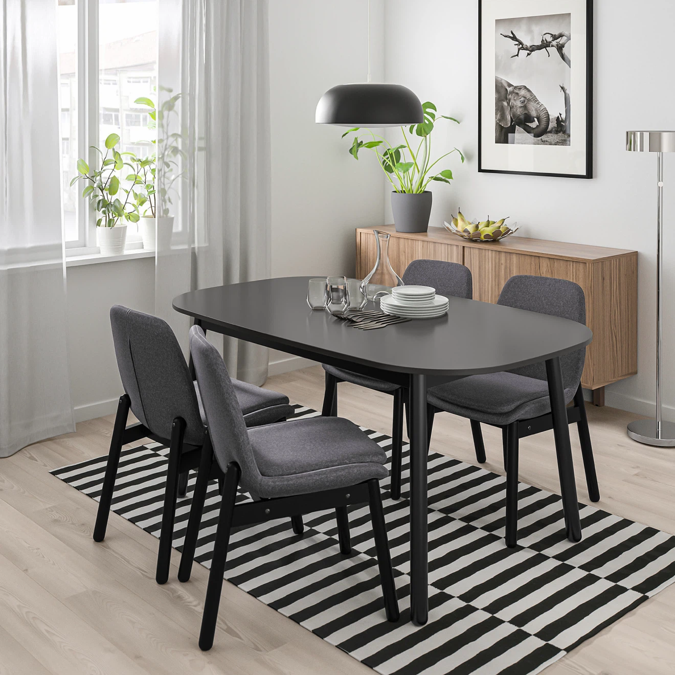 Black Dining Table