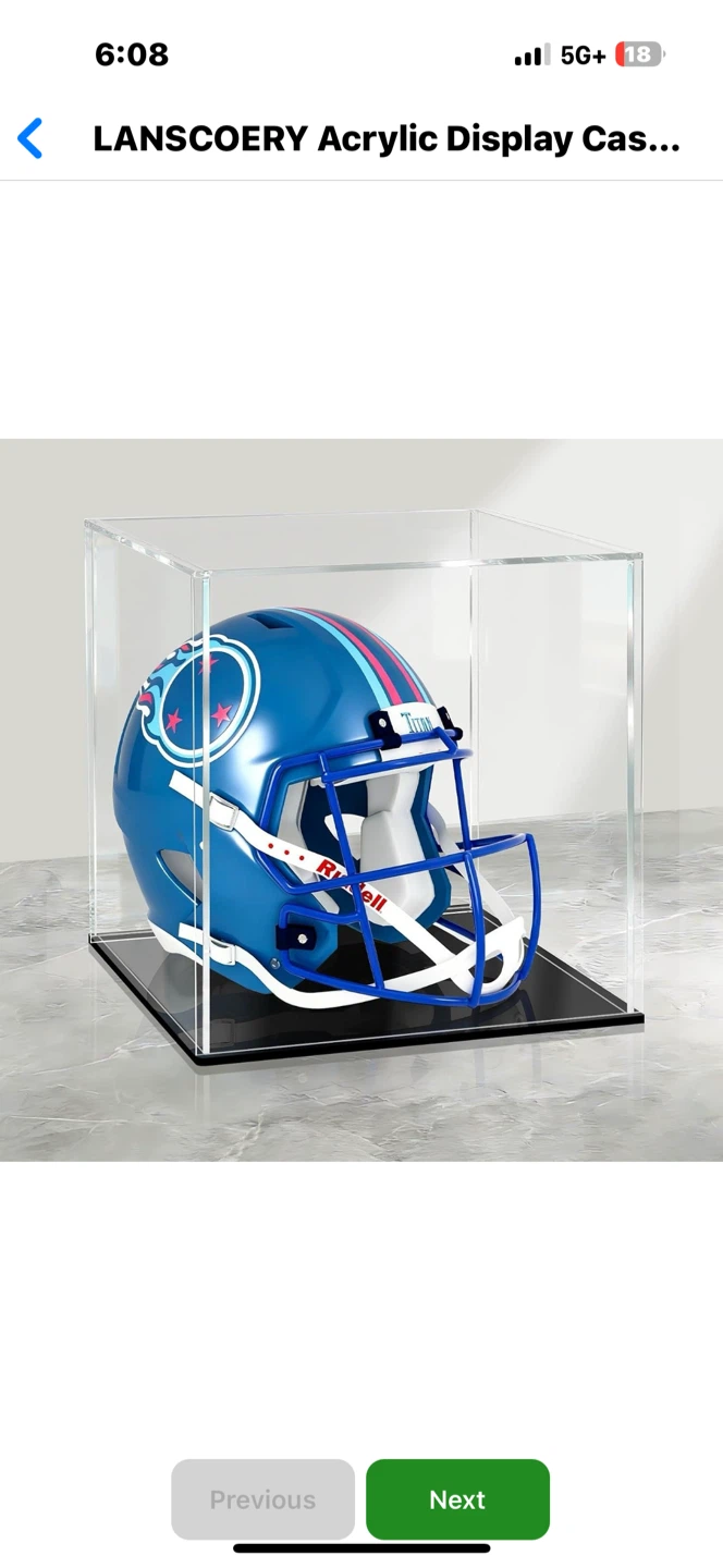 LANSCOERY Acrylic Display Box 10x10x14 inch