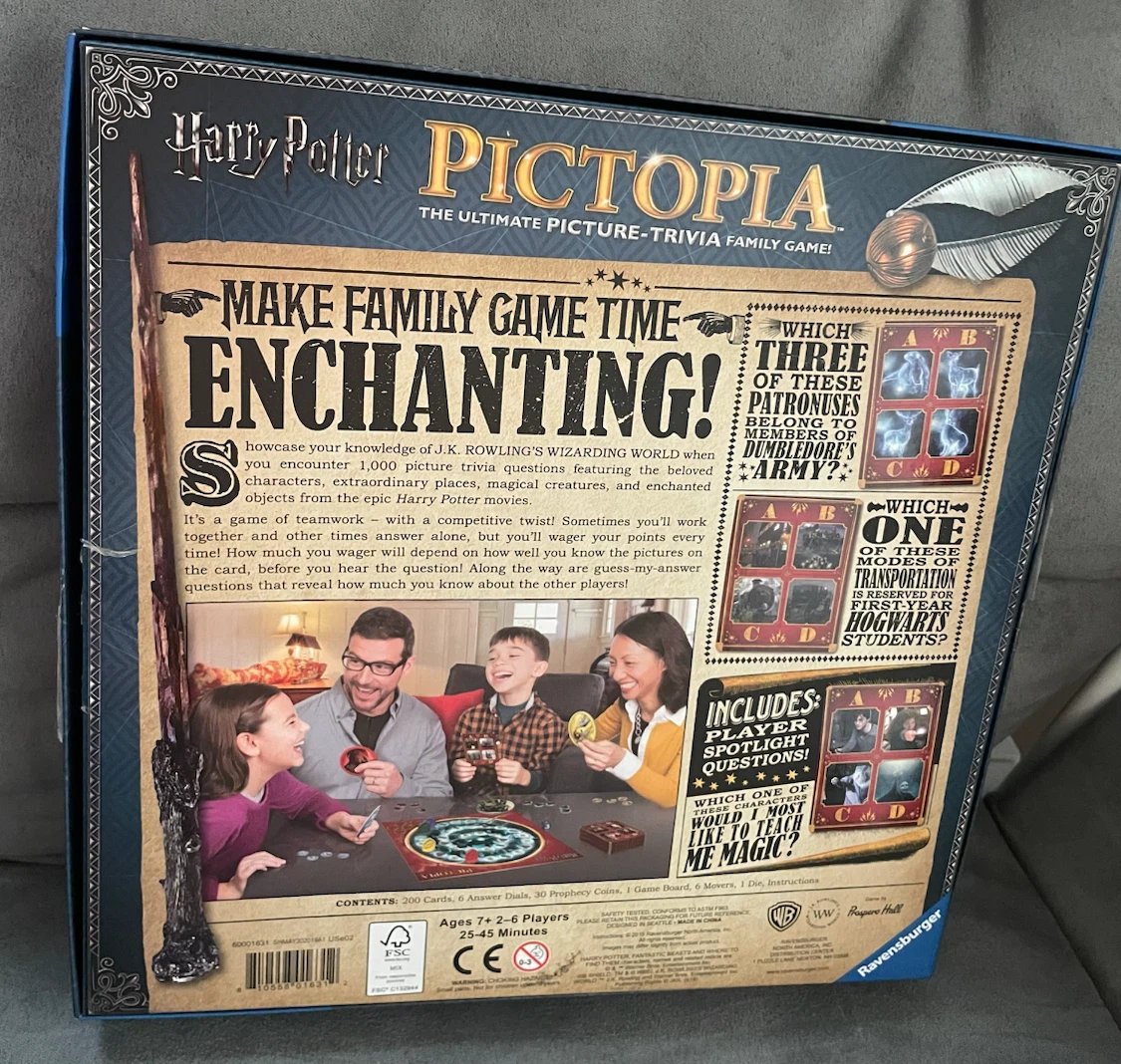 Harry Potter Pictopia The Ultimate Picture-Trivia Family Game - photo 2