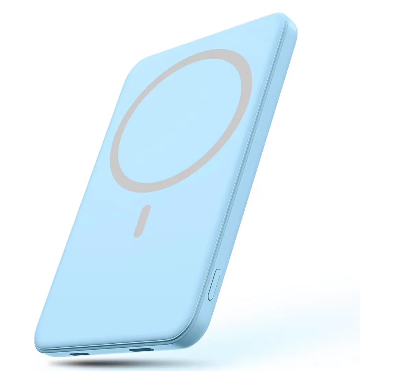 Blue 5000mAh Wireless Portable Charger for iPhone