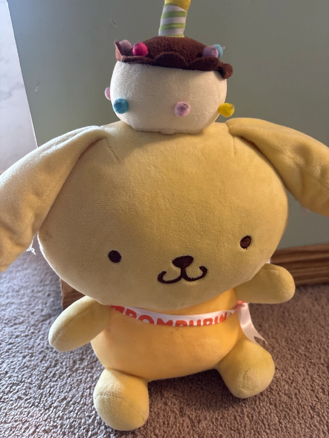 Sanrio Pompompurin Plush with Cake Hat