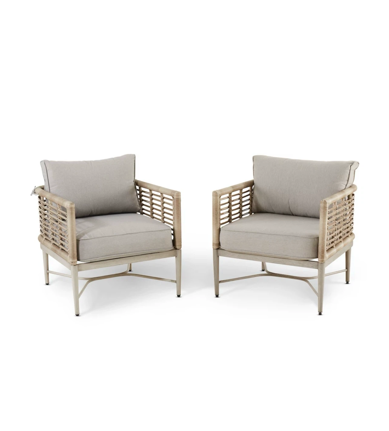 CANVAS Silver Sands All-Weather Wicker Outdoor Armchairs,  2-pc - photo 2