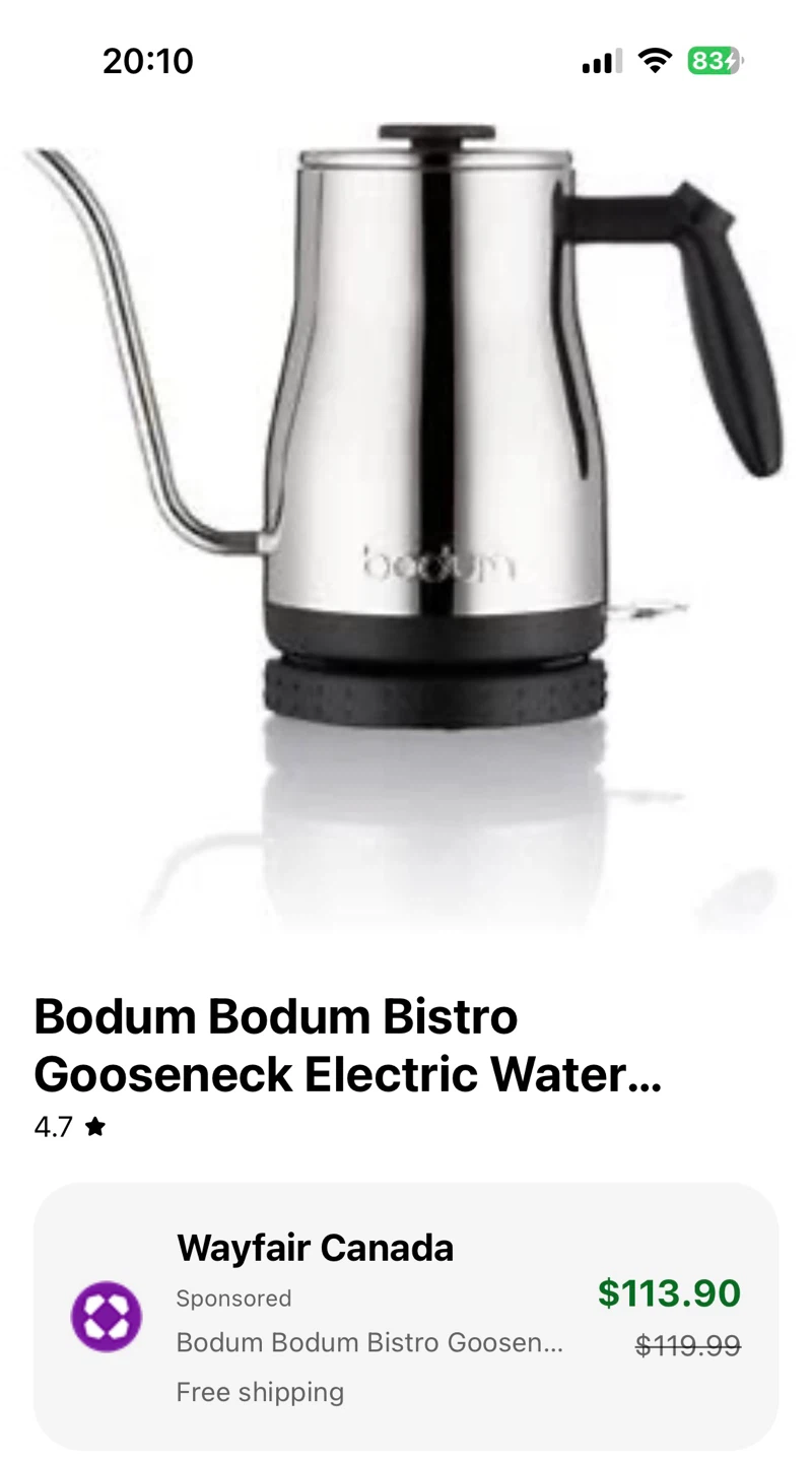 Bodum Bistro Gooseneck Electric Kettle - photo 2